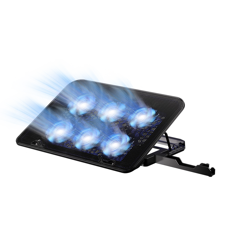 ICE COOREL Laptop Cooling Fan Cooler Low Noise Gaming Cooling Pad High Airflow Adjustable Speed Compatible with Lenovo Dell Alienware Legion Asus
