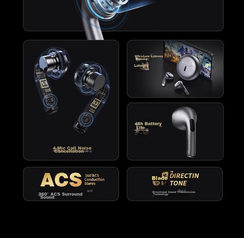 Latuo Bluetooth Earphones Compatible with Apple iPhone 2026 Latest In-Ear Wireless Earbuds Long Battery Life Non-Bone Conduction 8