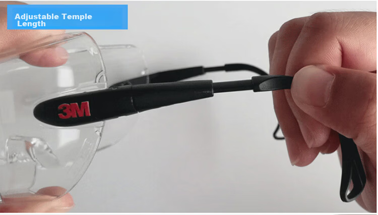 3M Protective Goggles, Dust And Fume Resistant, UV Protection, Safety Glasses, Impact-Resistant, Splash-Proof, for Factory And Laboratory Use, Clear Lenses, Suitable for Nearsightedness, 12308 12