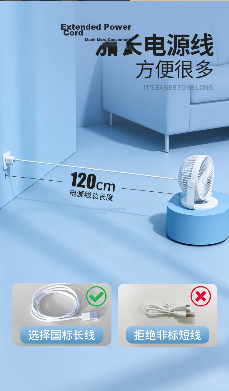 Shinee USB Mini Fan, Metal Small Electric Fan, Desk Fan, Compact Fan, Mini Table Fan for Student Dormitory, Bedside, Office, Quiet Desktop Electric Fan FB4-01 12