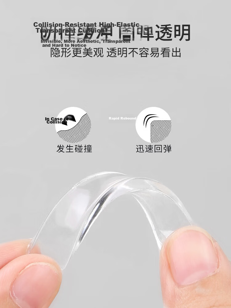 Qinghua L-Shaped Child Safety Corner Guard Bumper Strip for Coffee Table, Soft Protective Padding, White 2 Meters 2