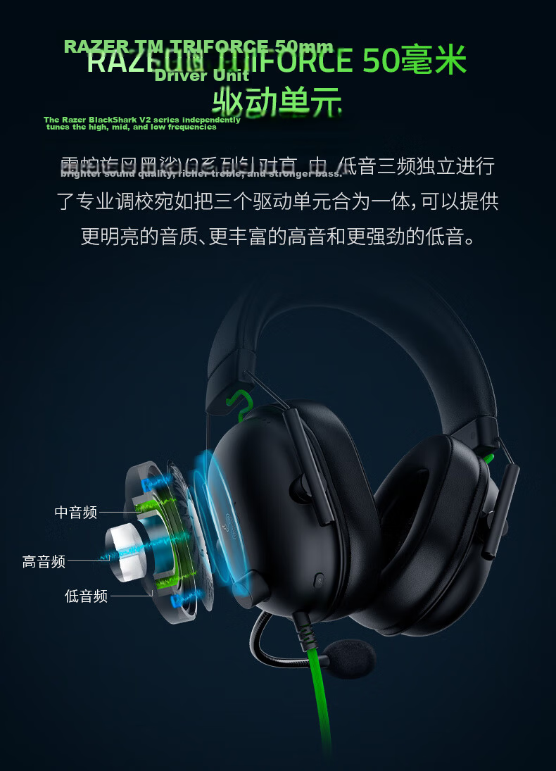 Razer BlackShark V2X Wired Over-Ear Gaming Headset with Microphone, Passive Noise Cancellation, PUBG Essential, Green, Compatible with Delta Actio 5