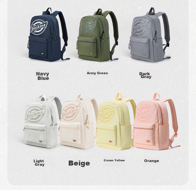 Dickies Backpack, Large Capacity Travel Bag for Women, Laptop Bag, Schoolbag for Female College Students And Middle School Students, Stylish Youth Pink 6