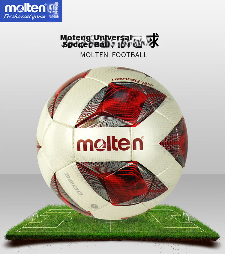 Molten Futsal Size 4 F4N3200-R Youth/5-A/7 Small Field PU Hand-Stitched Soccer Ball, New Model for 2025 5