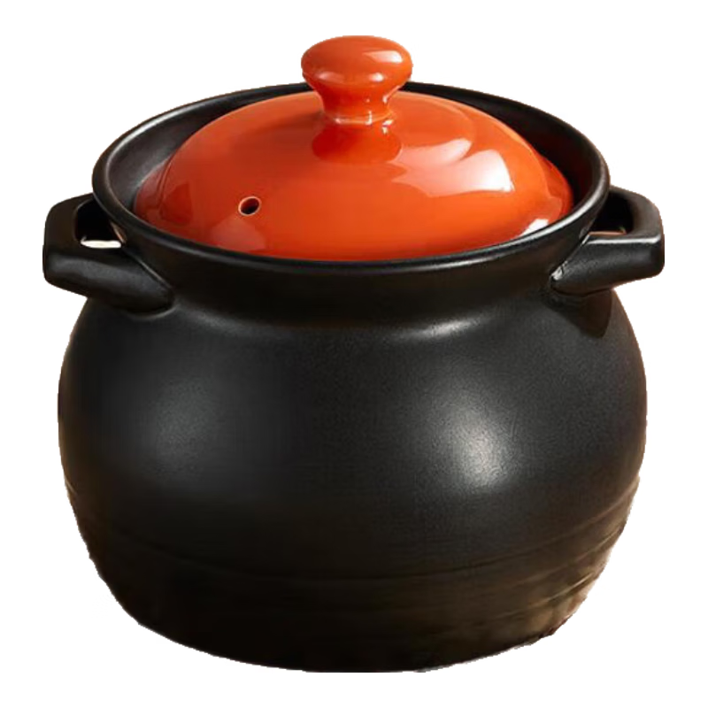JD Jingzao Clay Pot Soup Stew Medicine Porridge Rice Cooker Health Soup Pot Open Flame Use Sea Cucumber Stew Clay Pot 3.8L