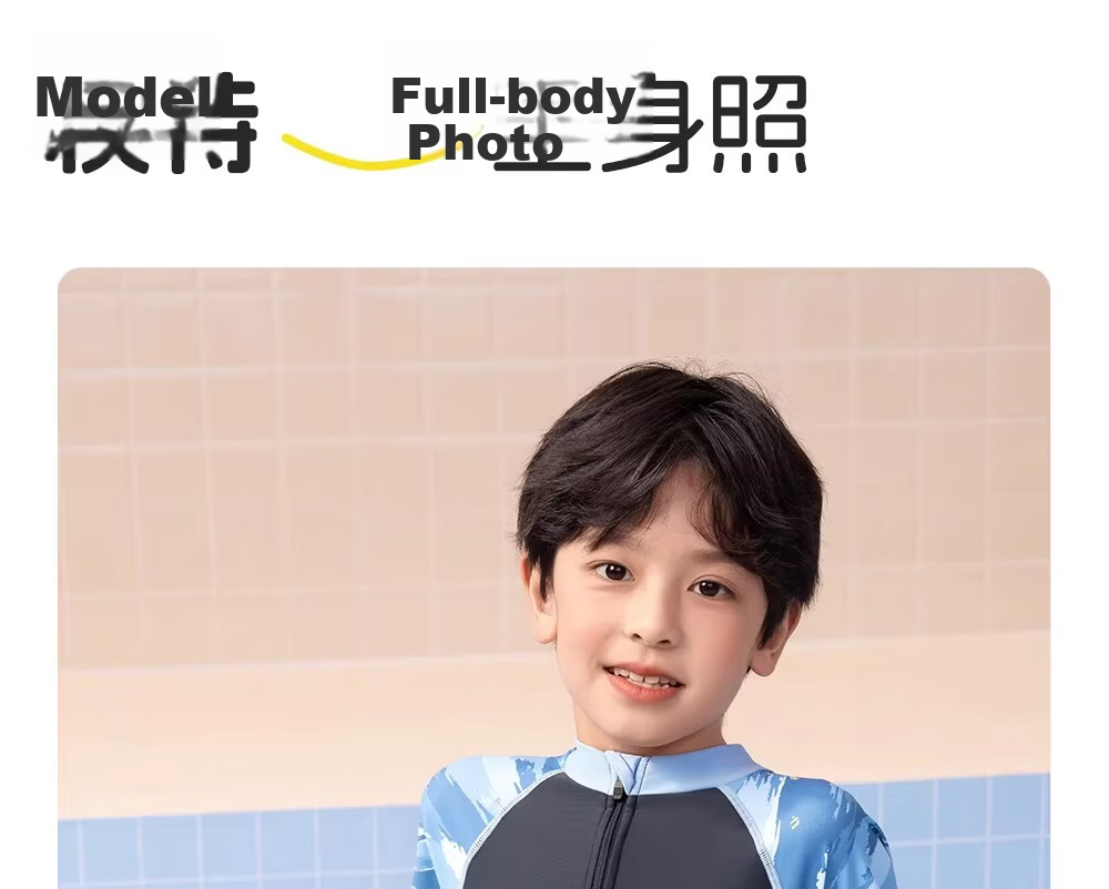 LI-NING Kids Boys One-Piece Swimsuit Youth 2026 New Professional Training Swimwear 22