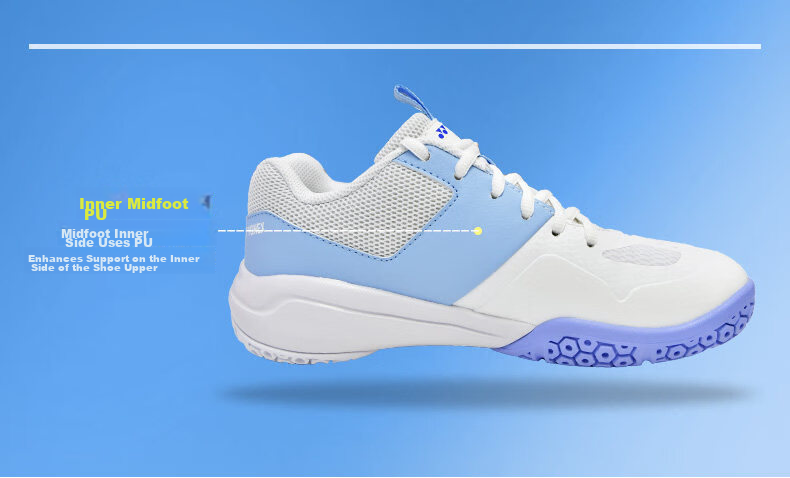 YONEX Badminton Shoes for Women, Non-Slip, Wear-Resistant, Shock-Absorbing Sports Shoes SHB620CR White/mint Color Size 36 4