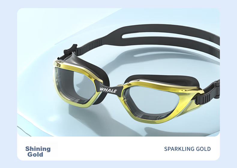 SPRING SWHALE Professional Adult Swimming Goggles for Men And Women, Long-Lasting Anti-Fog Waterproof Eye Protection, Prescription Available for Myopia, Swimming Glasses 28