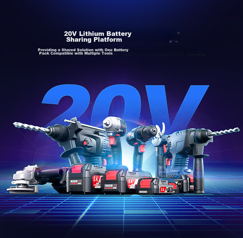Dongcheng 20V Lithium Brushless Cordless Impact Wrench WPB488E High Torque Socket Air Gun 6