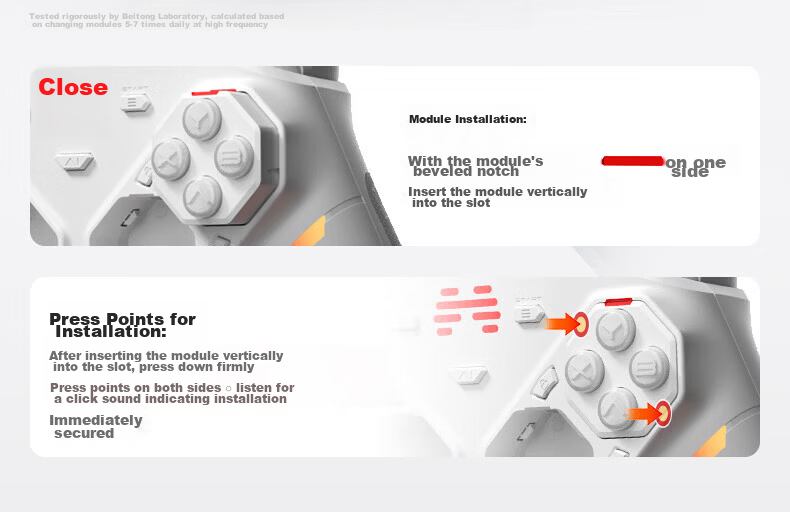 Betop Pangu Modular AI-Controlled Gaming Controller PS Competitive DIY Dual Trigger Xbox PC Wireless Bluetooth NS Motion Steam Quick-Release Mobile Yingzhiren Zero 22