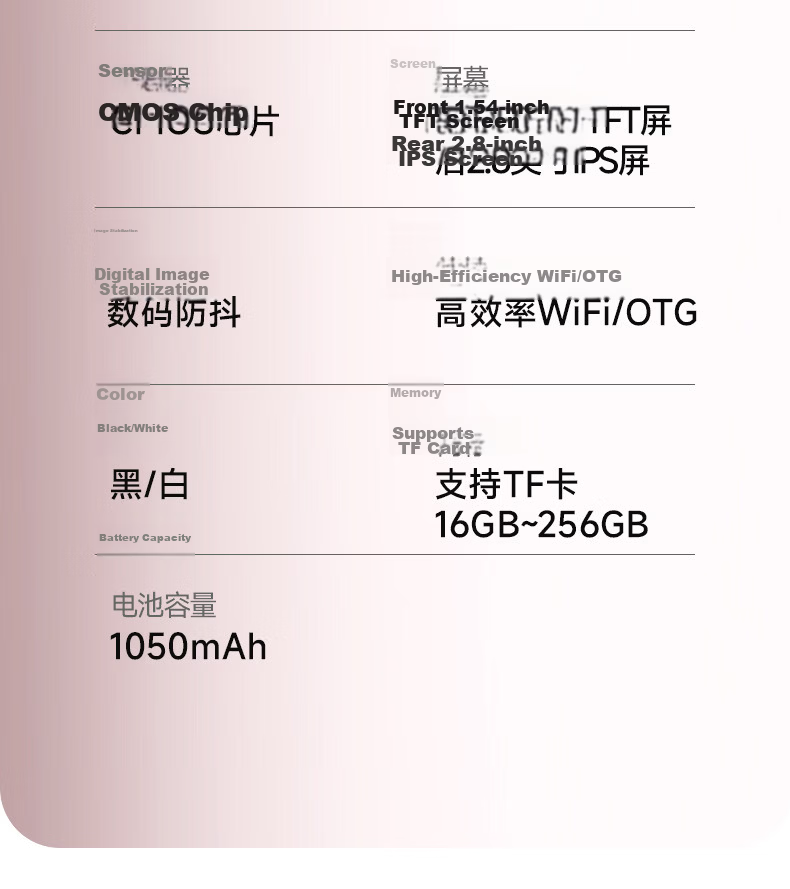 SONGDIAN Camera Student HD Travel Alternative CCD Upload to Phone Video Recording Selfie Vlog Compact Camera DC325 White 64GB Memory 27