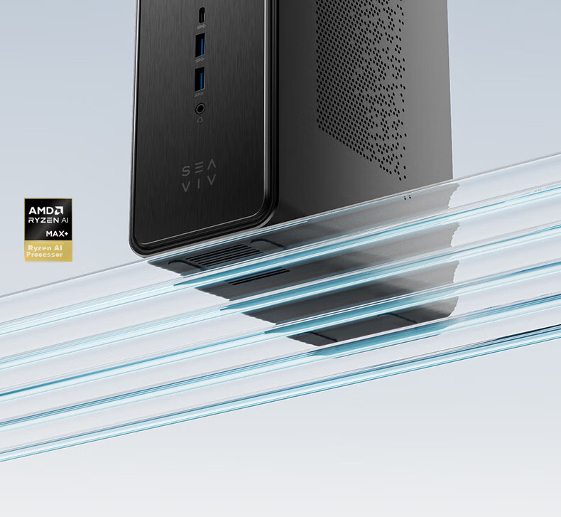SEAVIV R1 AMD AI Max+395 128GB+2TB Mini Workstation Desktop Computer Local Large Model Deployment OpenClaw Lobster Farming [2026 New Model] 4