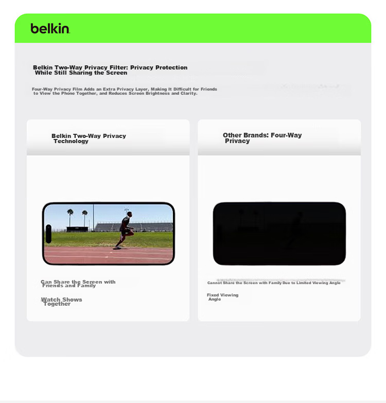 BELKIN Apple iPhone 16 Pro Max Tempered Glass Screen Protector AR Anti-Glare Flagship Edition 4
