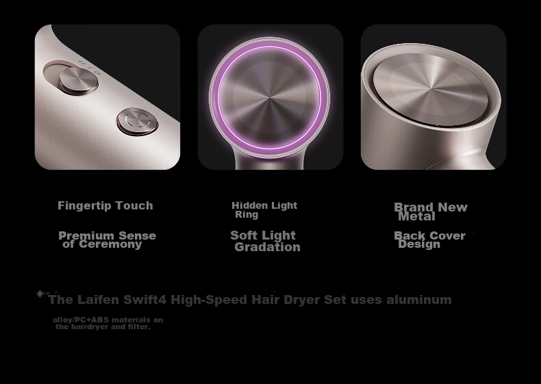 Laifen Swift 4 High-Speed Hair Dryer (Set Edition) Home Ionic Essential Oil Nourishing Hair Dryer Starlight Color Birthday Gift for Girlfriend 32