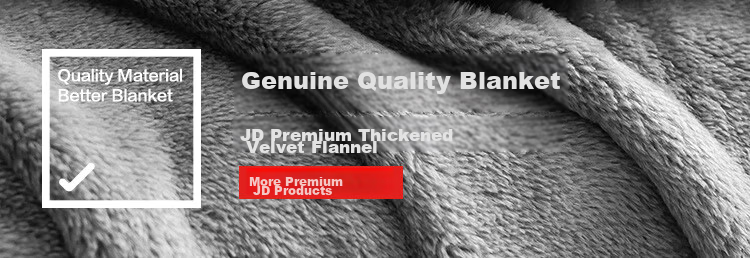JD Jingzao Classic Flannel Blanket 1150g Thickened Double-Sided Sofa Nap Quilt Premium Gray 1.5x2m 1