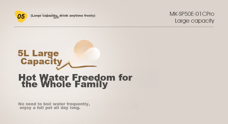 Midea Electric Hot Water Bottle Kettle Baby-Grade 316L Stainless Steel Inner Tank 5L Large Capacity Smart 48H Insulation Constant Temperature Integrated Detachable Automatic Purified Water Dispenser T 13