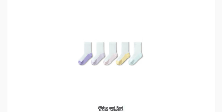 Balabala Kids Socks Summer Mesh Breathable Boys Girls Short Socks Soft Cotton Elastic Comfortable 5 Pairs Pack 37
