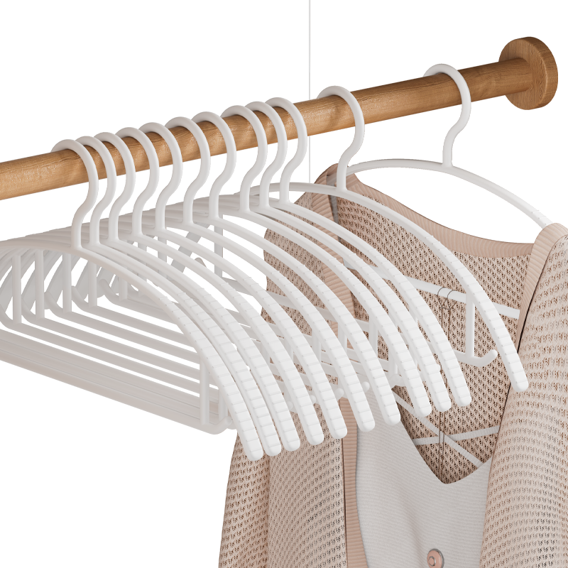 Tiger Mister Non-Marking Household Clothes Hanger Wardrobe Storage Anti-Slip Wide Shoulder Adult Clothes Hanger
