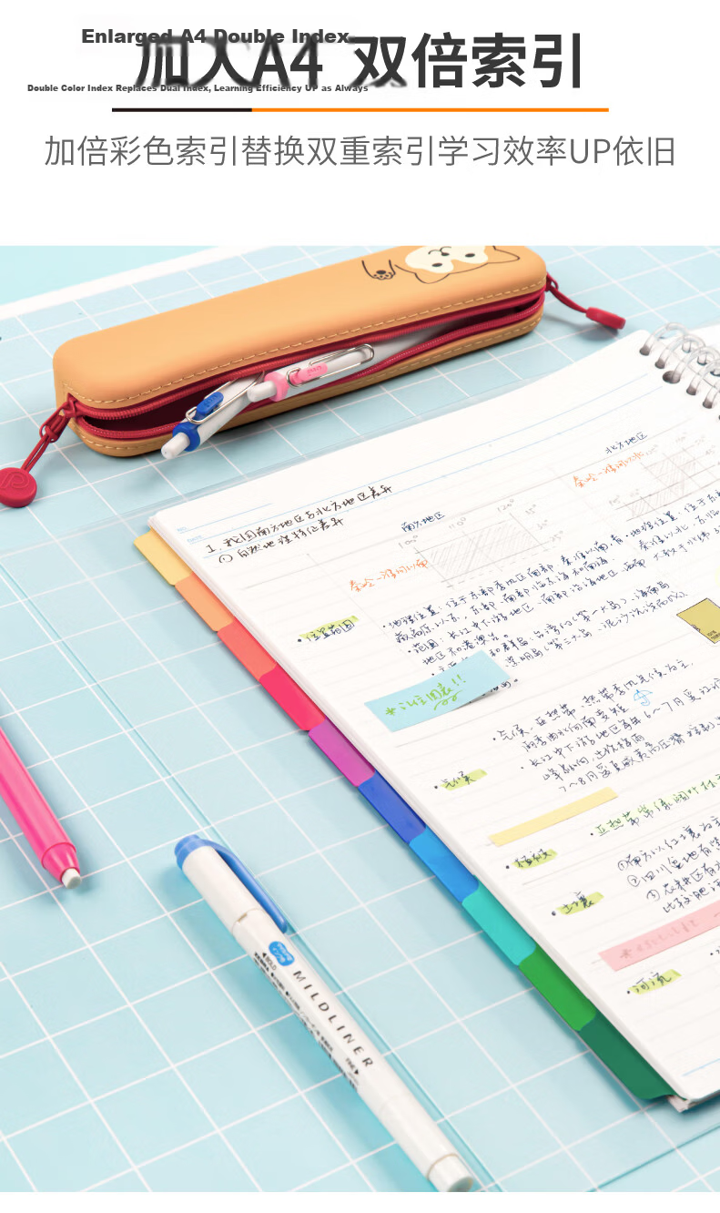 MARUMAN Loose-Leaf Notebook, Journal, Memo Pad, Diary, Meeting Minutes Book, Transparent Color FM310-98 6