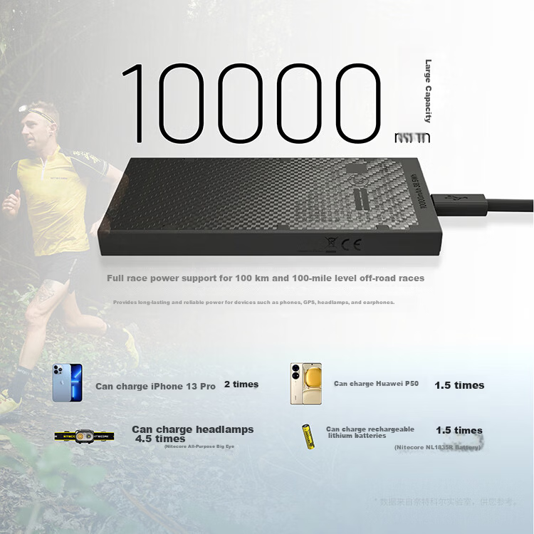 NITECORE NB10000 GEN2 Carbon Fiber Ultra-Thin Lightweight Power Bank【3C Certified】 11