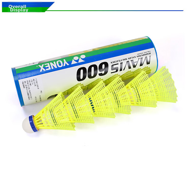YONEX Badminton Shuttlecock, Durable Flight Stability, Competition And Training, Nylon Plastic Ball M-300 White 4