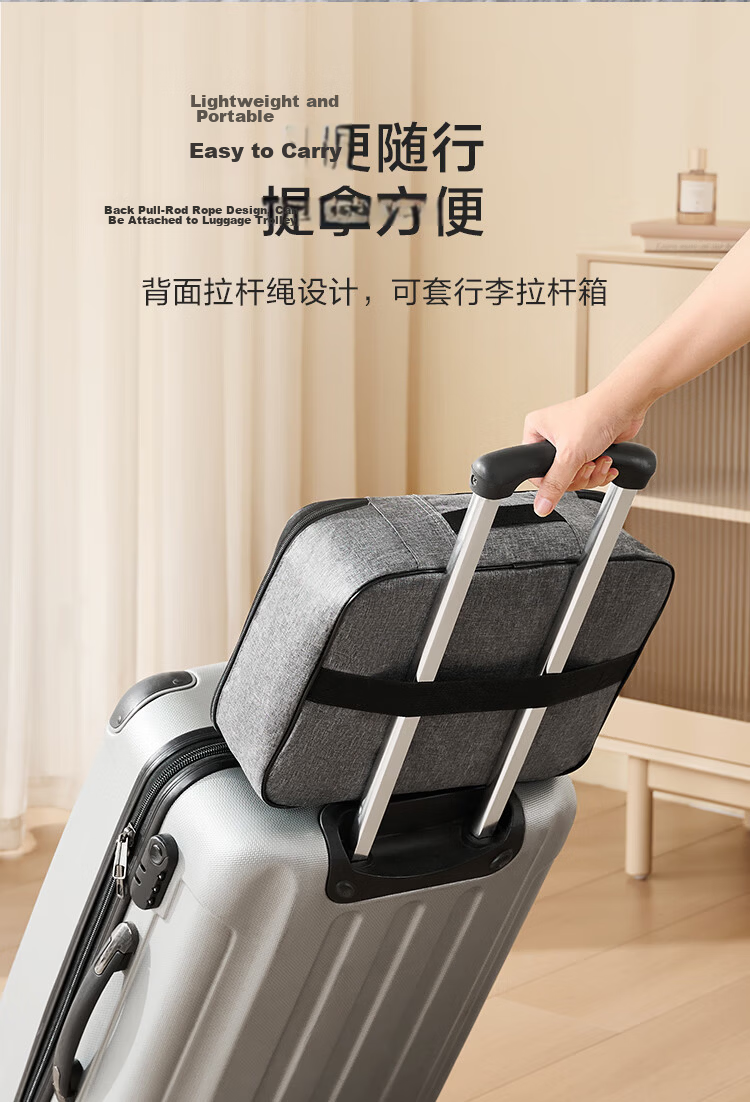 JD Jingzao Family Document Organizer Multifunctional Large Capacity Lockable Storage Bag for Household ID Book Passport Bank Card Holder 8