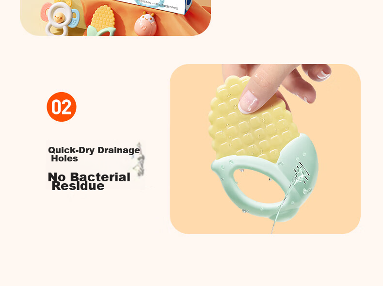Auby Infant Baby Rattle Teether Toy for Newborns 0-1 Year Chewable Grasping Training Full Moon Gift 23