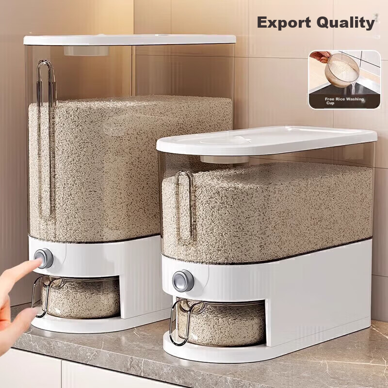 Yachihang Rice Storage Container Pest and Moisture Proof Large Capacity Food Grade Press Rice Bin 2026 New Model Household Rice Bucket