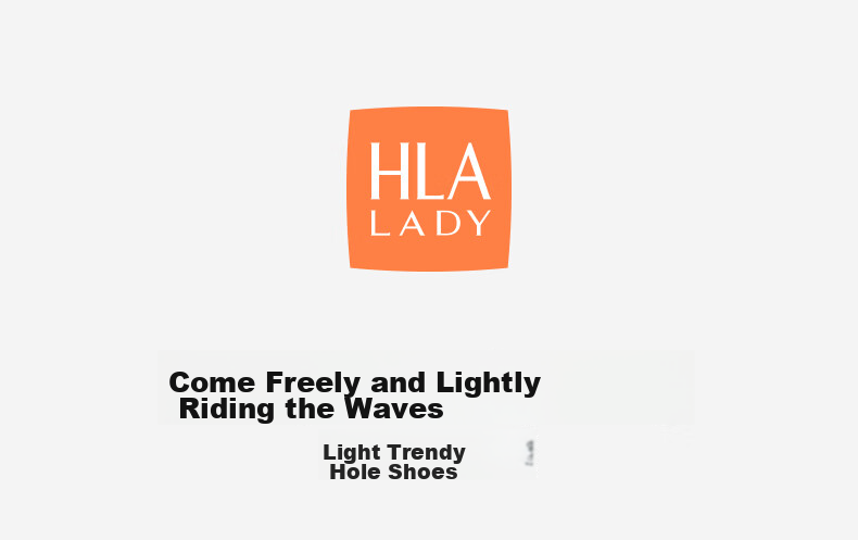 HLA Women's Lightweight Dual-Wear Hole Shoes Sandals Beach Shoes HDALXW2CEG005 Khaki Size 36-37 1