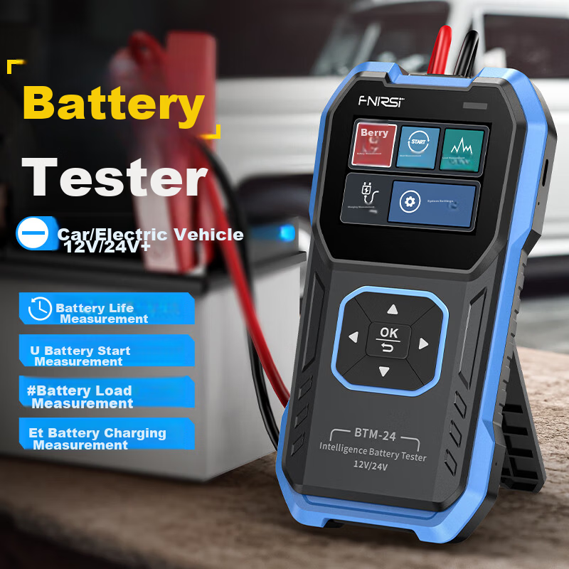 FNIRSI Car Battery Tester 12/24V Electric Vehicle Battery Life Voltage Capacity Internal Resistance Tester