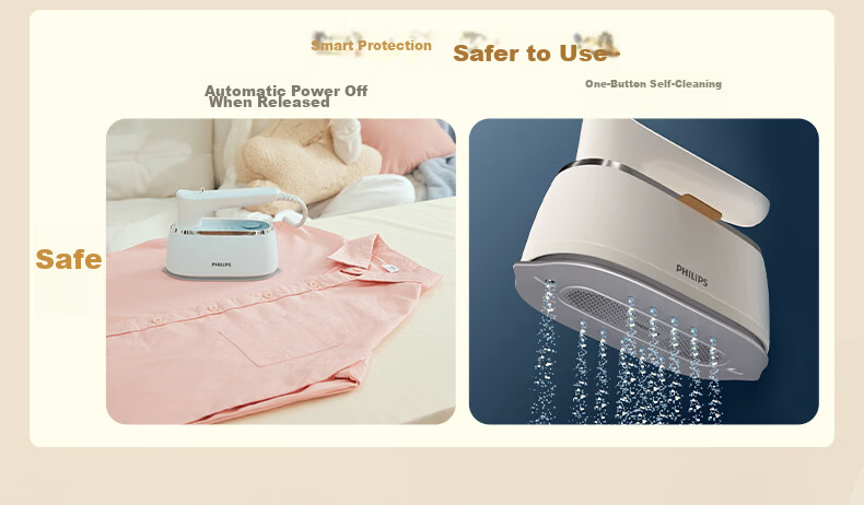 PHILIPS Handheld Compact Iron And Garment Steamer for Home Use, Portable Travel Ironing Machine, Gift, STH3050/30 13