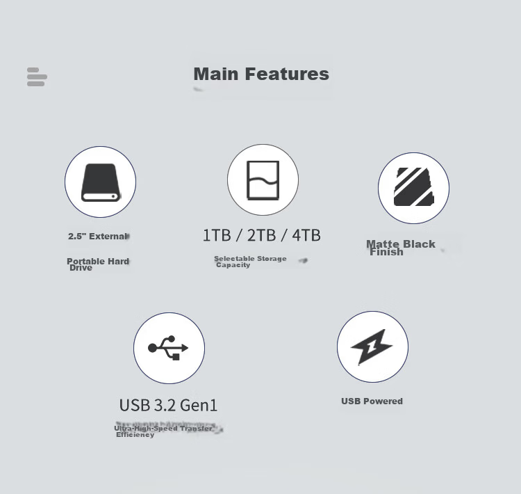 TOSHIBA 4TB Portable External Hard Drive Mechanical New Black A5 USB 3.2 Gen 1 Large Capacity Compatible with Mac Data Storage Slim and Portable 3