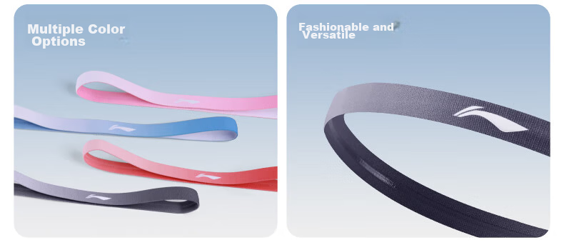 Li-Ning Sports Headband for Men And Women, Sweat-Absorbing Headband, Sweat-Stopping Band for Running, Sweat-Guiding Band for Basketball, Sweat-Proof Headscarf, Hair Tie, And Headband 6