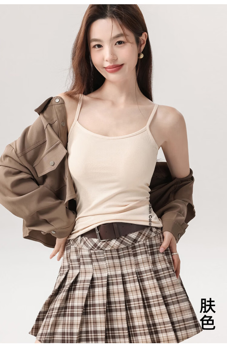Audifine Women's Spring Summer Slimming Soft Cotton Modal Camisole Tank Top M 11