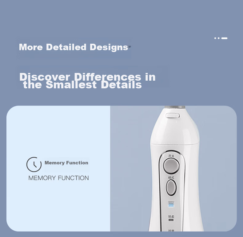 Bayer Professional Oral Irrigator Home Handheld Portable Water Flosser Teeth Cleaner Dental Floss Device Orthodontic Cleaning Tool M3Plus White 18