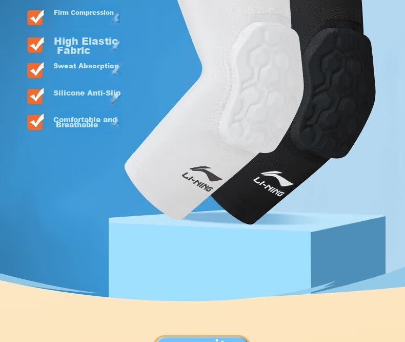 LI-NING Children's Elbow Guard Summer Lightweight Sports Protective Gear for Cycling Basketball Badminton Skating Running Honeycomb Design 5