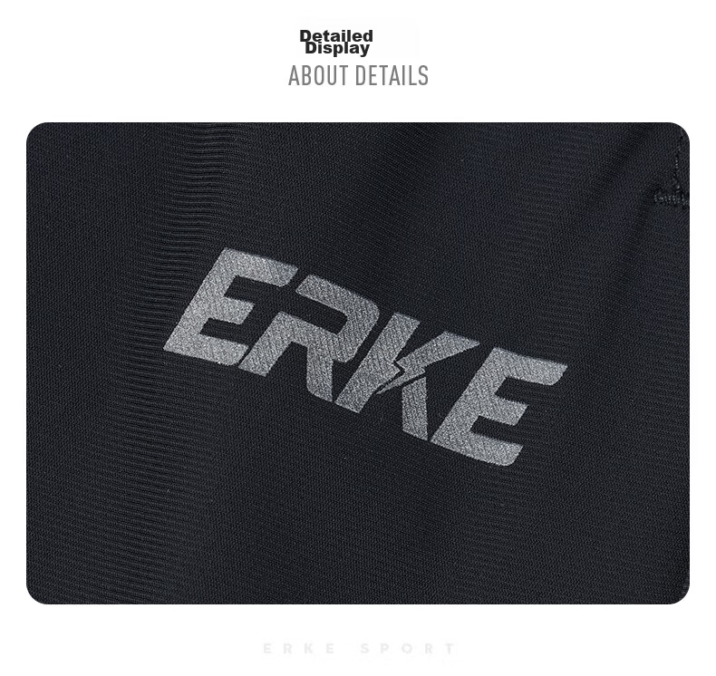 Erke Men's Autumn Sports Pants UV Protection Skin-Friendly Moisture-Wicking Straight Outdoor Casual Trousers 28