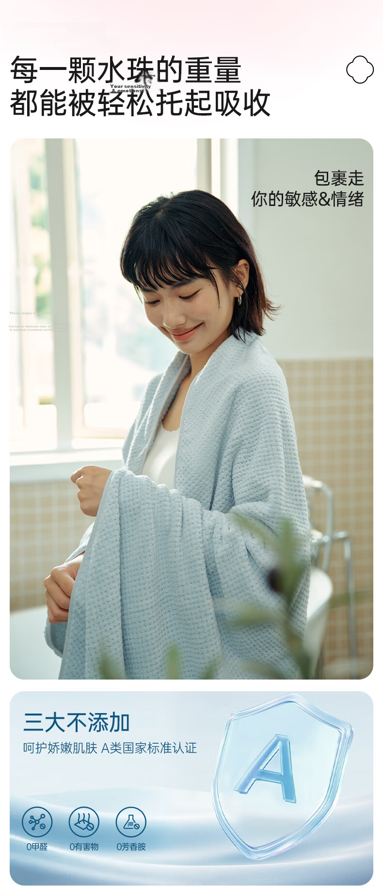 Grace 7A Antibacterial Bath Towel, Pineapple Pattern, Class A Absorbent, Soft And Skin-Friendly, for Adult Men And Women, Shower Wrap, Sports, Charcoal Gray 12