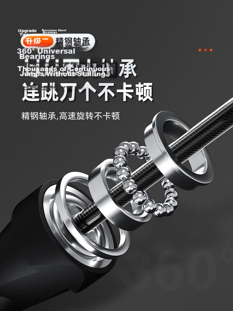 Li-Ning Speed Jump Rope for Men, Women, Adults, Elementary School Students, Children, Middle School Entrance Exam, Professional Exam, Steel Wire Jump Rope for Weight Loss 11