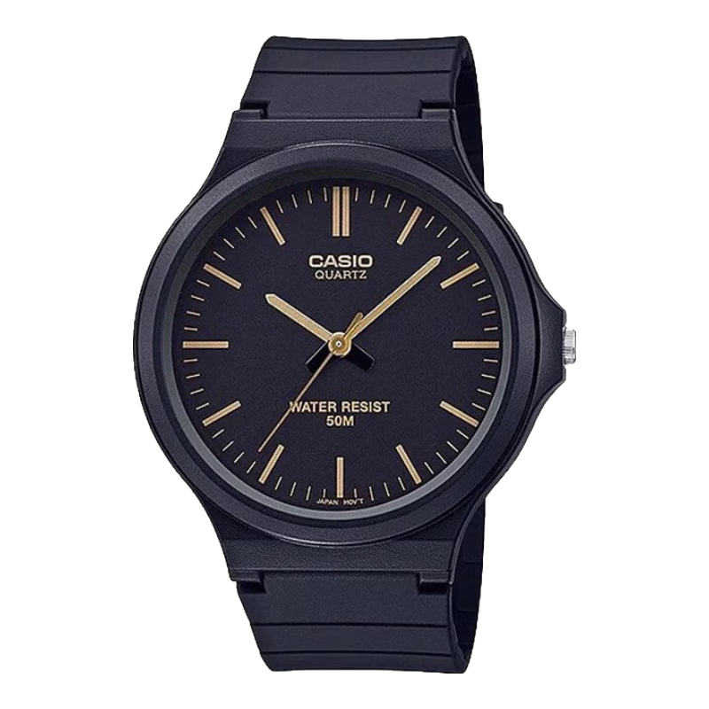 CASIO Men's Black Analog Watch Student Exam Mid-High School Unisex Couple Quartz Watch MW-240-1E2