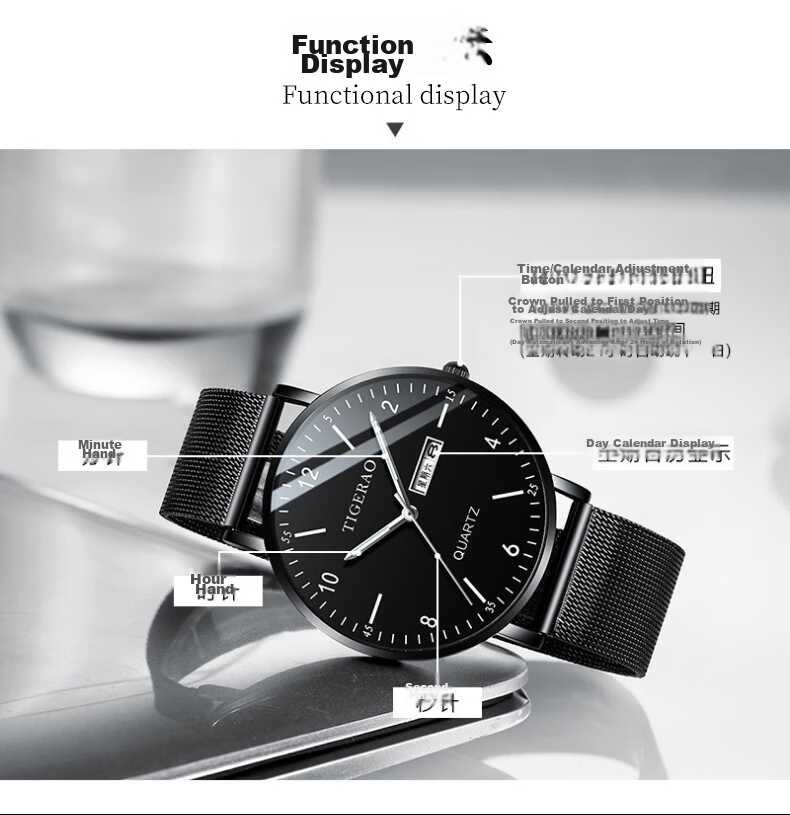 Siwangongli Men's Watch, Fashionable Calendar Quartz Watch, Suitable for Middle School, High School Students And Teenagers, Men's Watch, Back-To Seaso 7