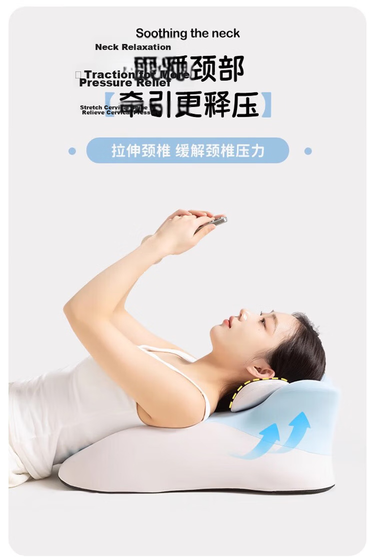MINISO Multifunctional Memory Foam Pillow Core, Bed Prone Sleeping Pillow, Prone Pillow, Backrest Pillow, Specialized Phone Pillow for Use While Playing Games 22