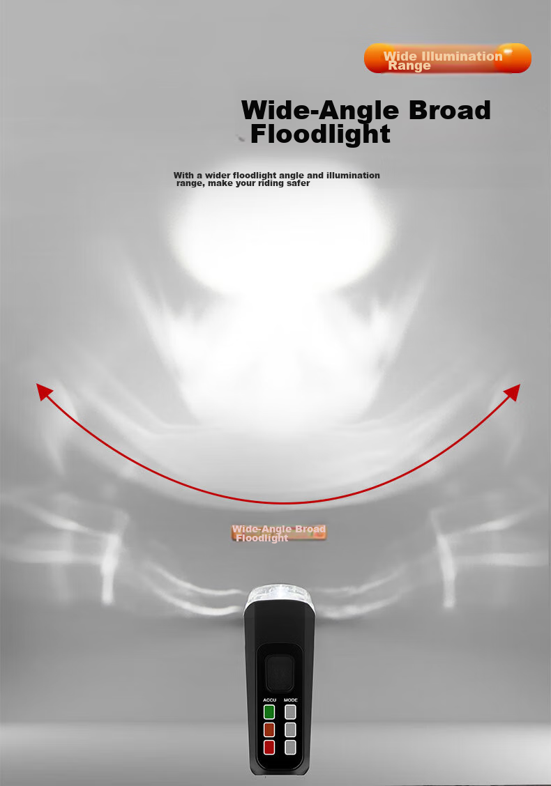 Addview Bicycle Light, Front Lamp, USB Rechargeable Flashlight, Mountain Bike Light, Cycling Equipment 7