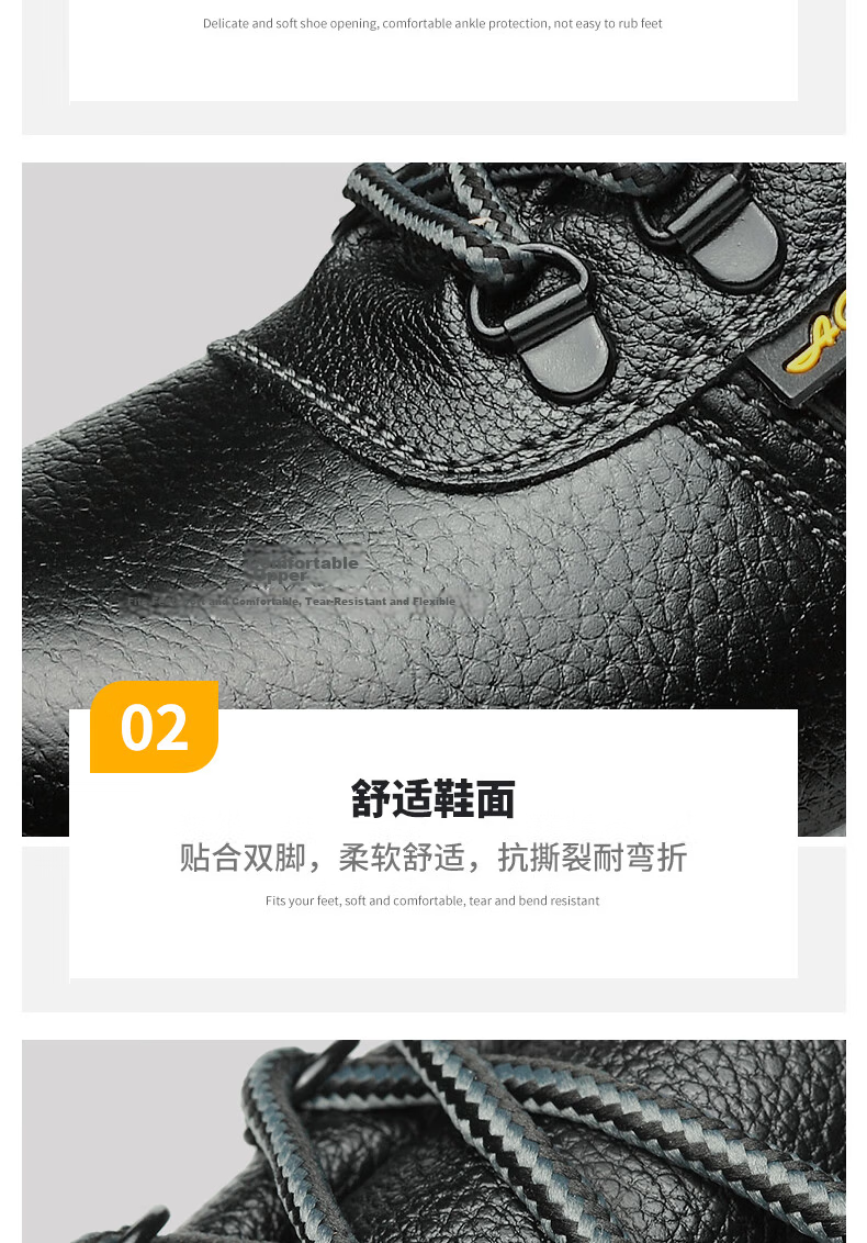 Shierlingzhi Men's Safety Work Shoes Steel Toe Anti-Smash Anti-Puncture Steel Plate Breathable Lightweight Wear-Resistant Oil-Resistant Size 37 14