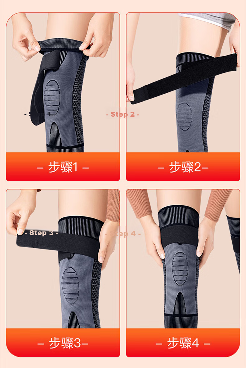 TEEIS Knee Warmers for Cold Legs, Arthritis, Winter Knee Protection for Elderly Men And Women, Non-Slip Long Carbon Fiber Leg Guards 10
