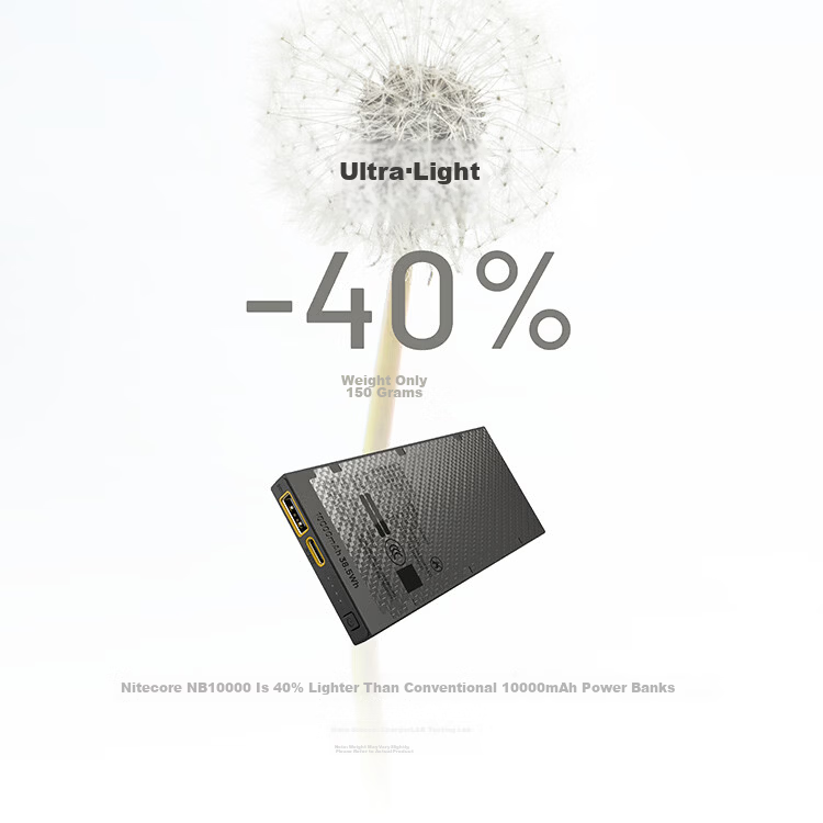 NITECORE NB10000 GEN2 Carbon Fiber Ultra-Thin Lightweight Power Bank【3C Certified】 5