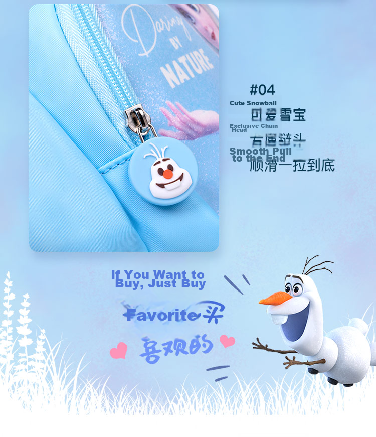 Disney Children's Backpack for Kindergarten Ages 3-6, Junior And Senior Classes, Ultra-Light Cute Girl's Small Backpack, Elsa Princess Blue 19