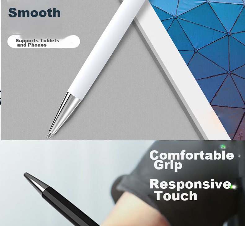 Aolang Capacitive Stylus for IPad, Mobile Handwriting Pen for IPad Air Tablet, Apple/Android Touch Pen with Lanyard Function, Set of Two, Midnight Black 11