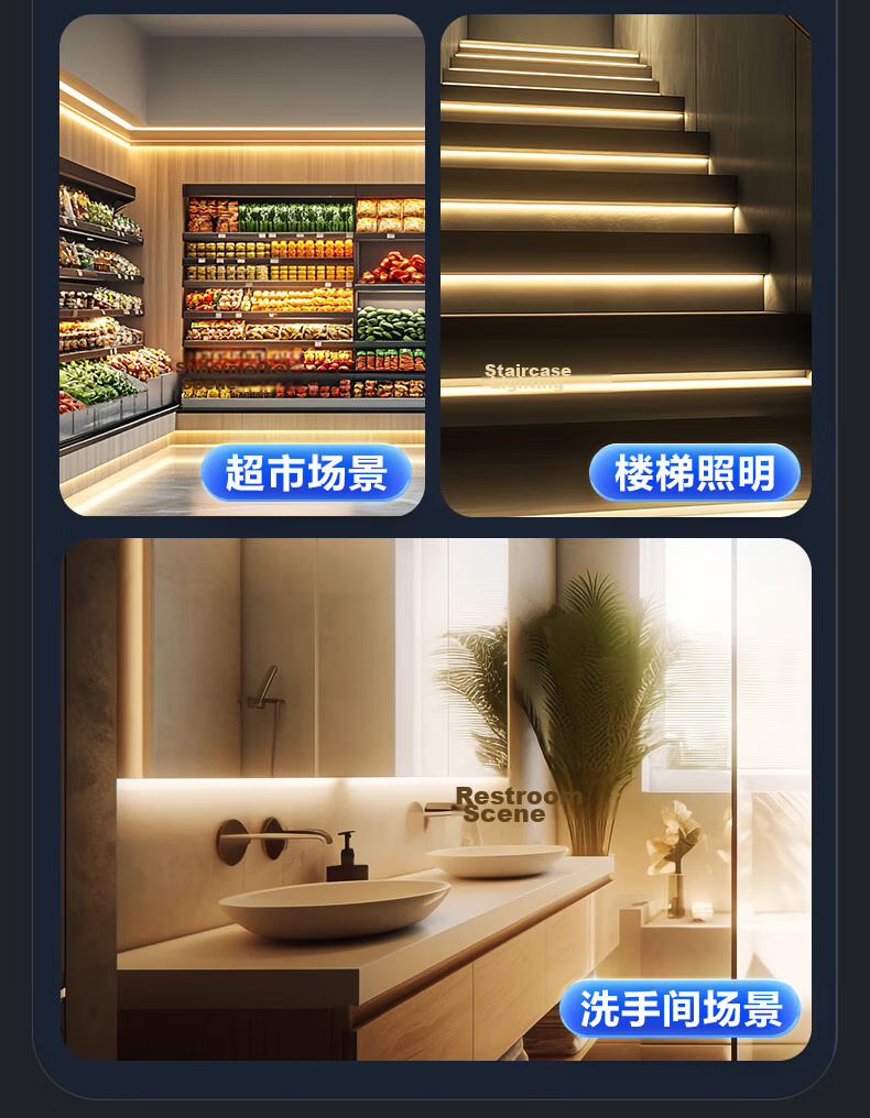 Panasonic LED Strip COB Magnetic Track Light for Living Room Dining Room Bedroom [Low Voltage Power] 150W 24V 6