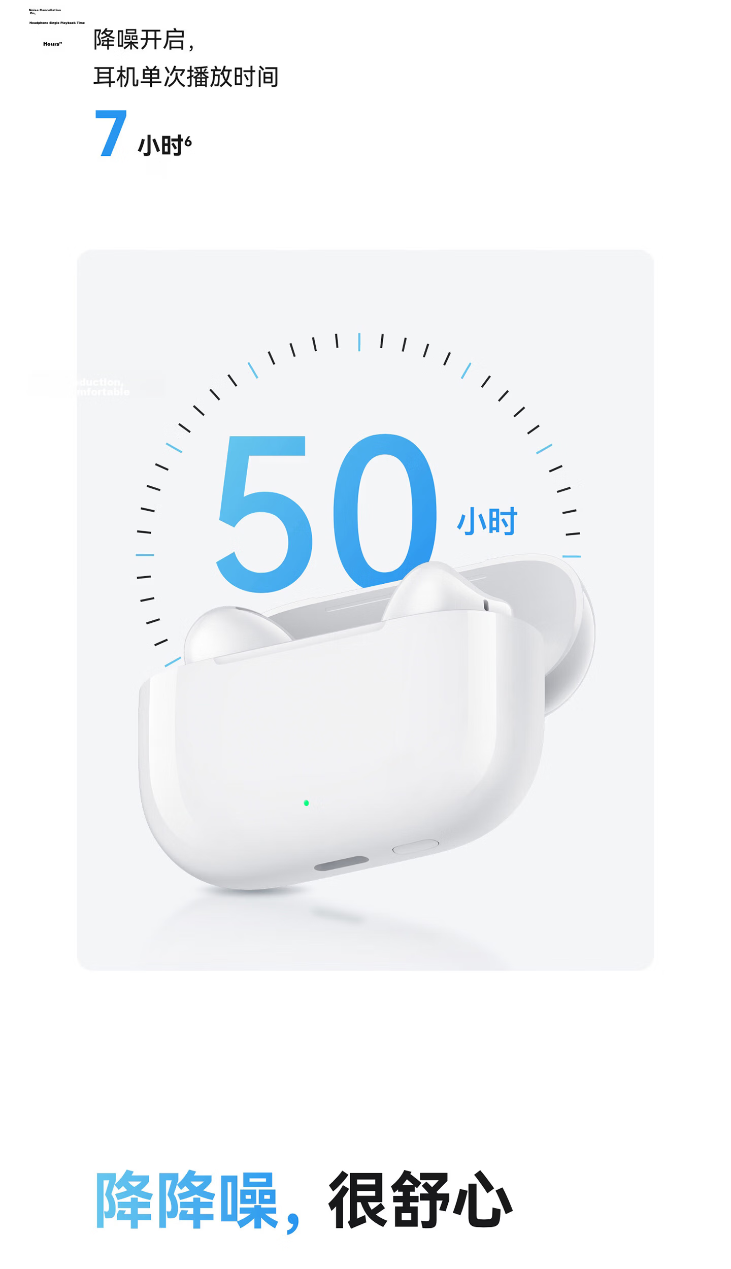 Huawei FreeBuds SE 4 ANC Noise Cancelling True Wireless Bluetooth Earbuds 50H Long Battery Life Multi-Mode Noise Cancellation Fast Charging Ceramic White 15